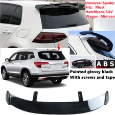 Universal Rear Roof Spoiler Wing Painted Glossy Black Fit For Honda Pilot 2016+