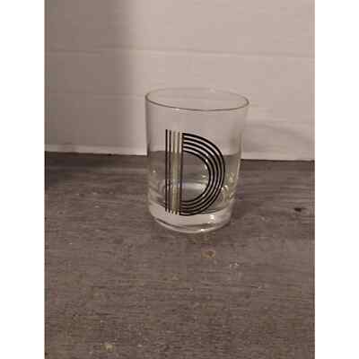 Monogram Initial D Silver Rocks Cocktail Glass | eBay