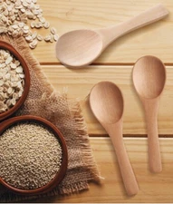 3 Small Wooden Spoons Mini Spoons Wood Honey Teaspoon Tiered tray craft