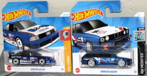 Hot Wheels 2 modele rajdowe: BMW M3 Wagon + Audi 90 Quattro; MoC - Zdjęcie 1 z 4
