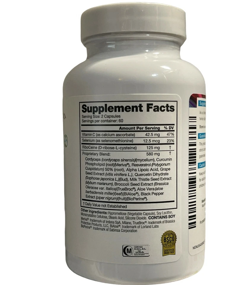 CellGevity Advanced Riboceine Technology 120 tapa 09/2026 Foto 2 de 2