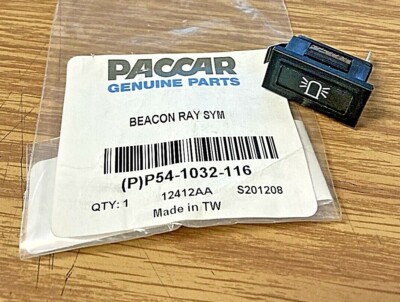 ~NEW PACCAR KENWORTH  ''BEACON RAY''  DASH INSERT INDICATOR LAMP ID~ P54-1032-116