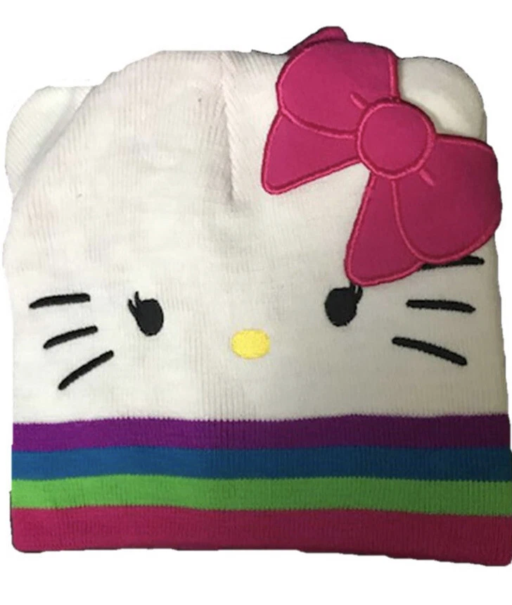 Hello Kitty Character Long Sleeve Top Size 4T PLUS Knit Hat and Mittens Set NWT - Image 3 of 4