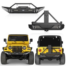 Steel Front Bumper Or Rear Bumper W Tire Carrier For Jeep Tj Wrangler 97-06 Steel Front Bumper Or Rear Bumper W Tire Carrier For Jeep Tj Wrangler 97-06