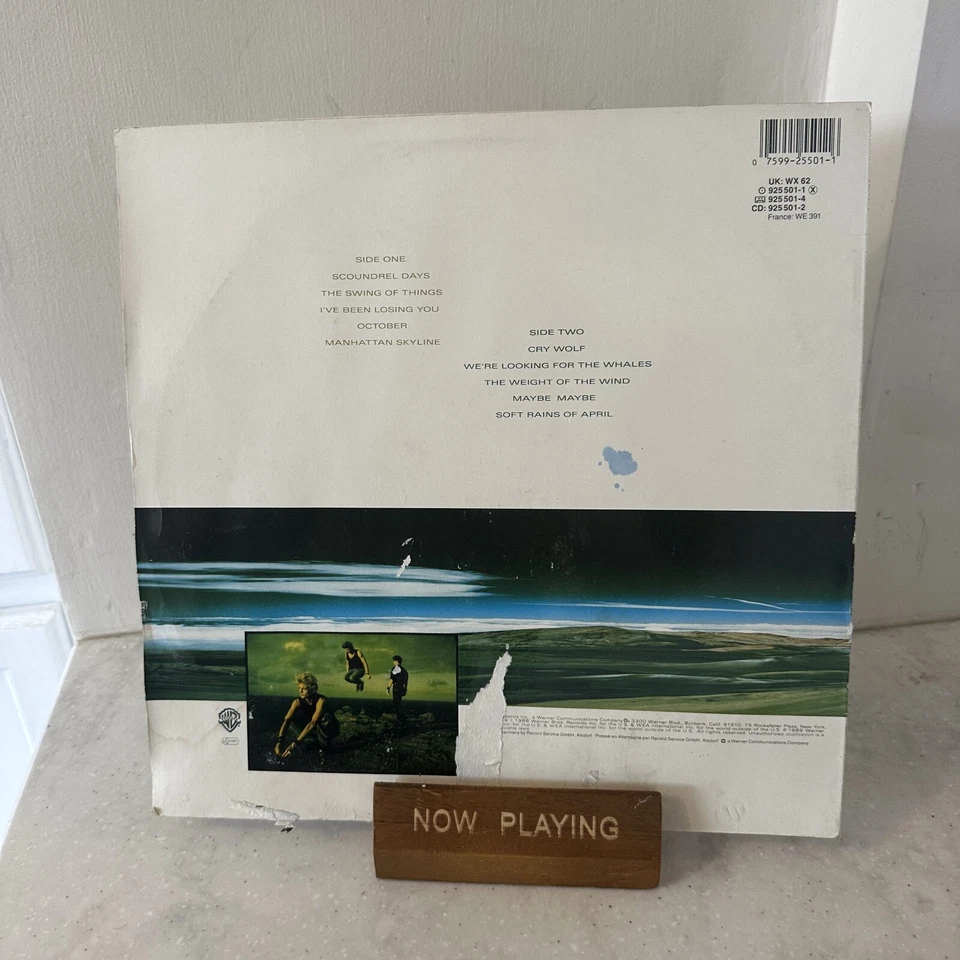 a-ha – Scoundrel Days - Vinyl LP UK Import - VG+/VG - Image 2 of 2