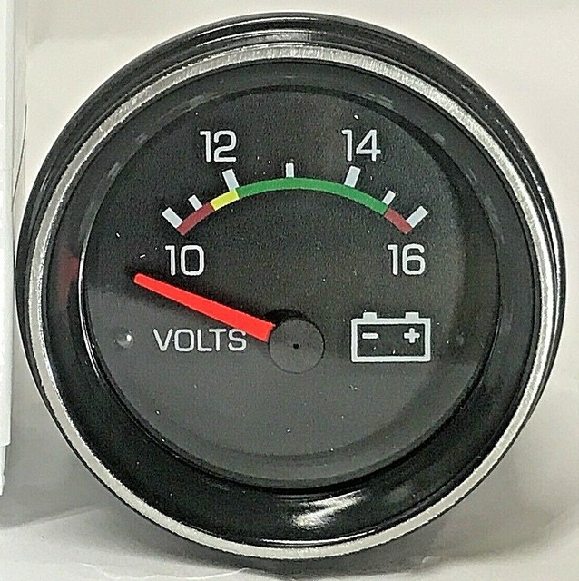 K100e W900b Voltmeter Battery Voltage Gauge Kenworth K152304 for