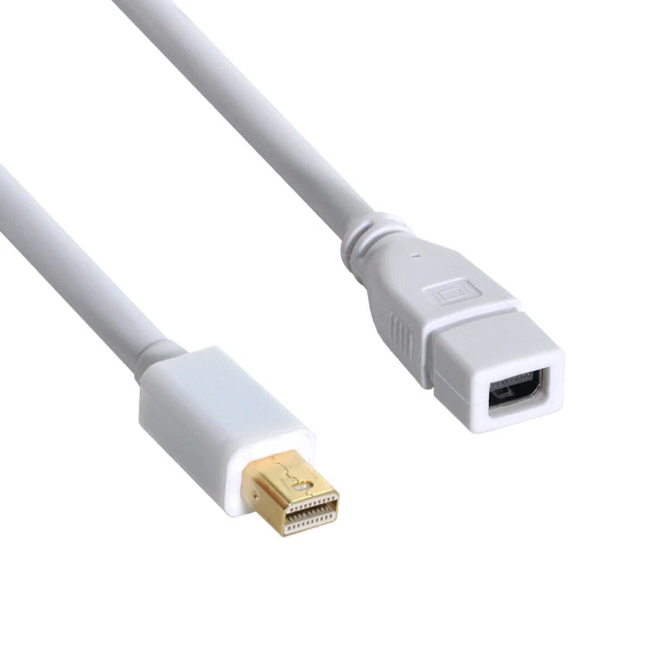 USA Mini Displayport Male to Mini DP Female 1.8M Extension Cable for Apple LED - Image 3 of 4
