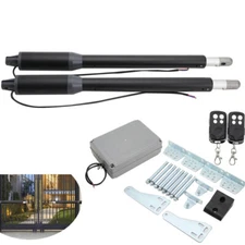 200KG Automatic Heavy Duty Arm Dual Swing Gate Opener DC Motor Remote Control US