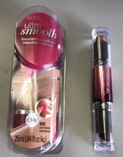 COVERGIRL SMOOTH FOUNDATION SOFT BEIGE & BLASTFLIPSTICK INTENSE NEW