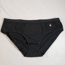 Victoria's Secret Picot Band Hiphugger M Cotton Blend Black