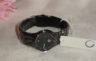 OBAKU HARMONY LADIES BLACK STAINLESS STEEL QUARTZ WATCH new