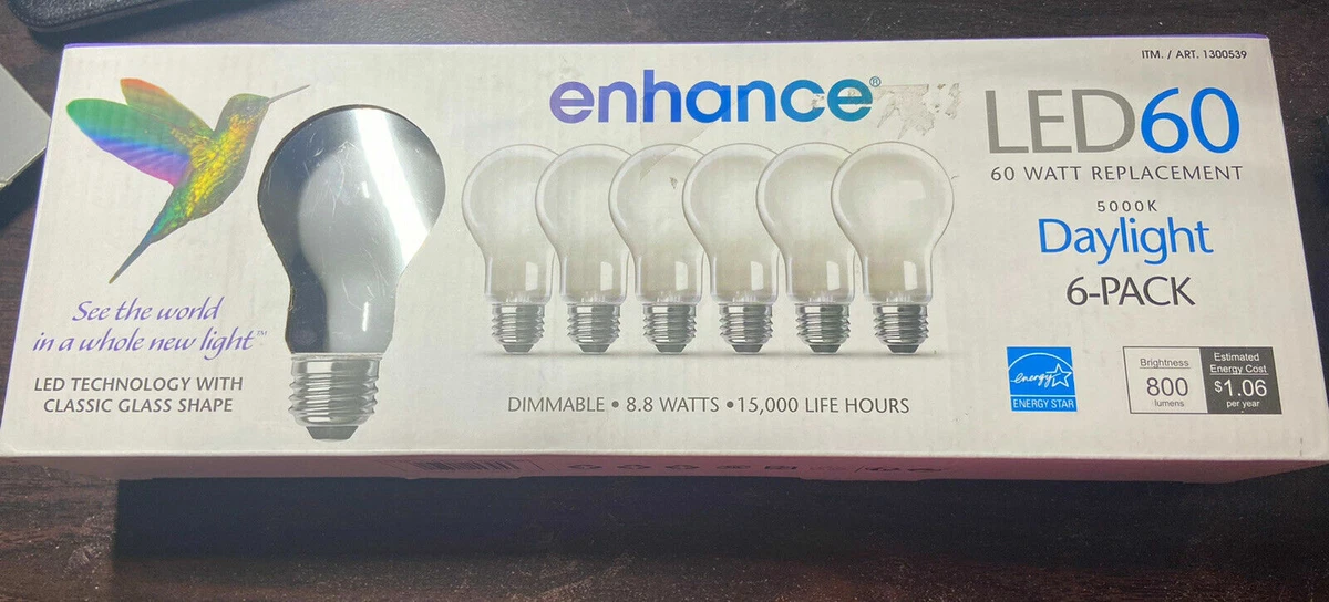 Feit Electric Enhance 5000K Daylight 6 Pack Led 60 60 Watt