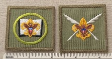 Vintage SCRIBE & LIBRARIAN Boy Scouts of America Position PATCHES BSA Badge