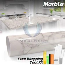 Gloss Marble Granite Vinyl Wrap Sticker Wallpaper Home Counter Top 6702