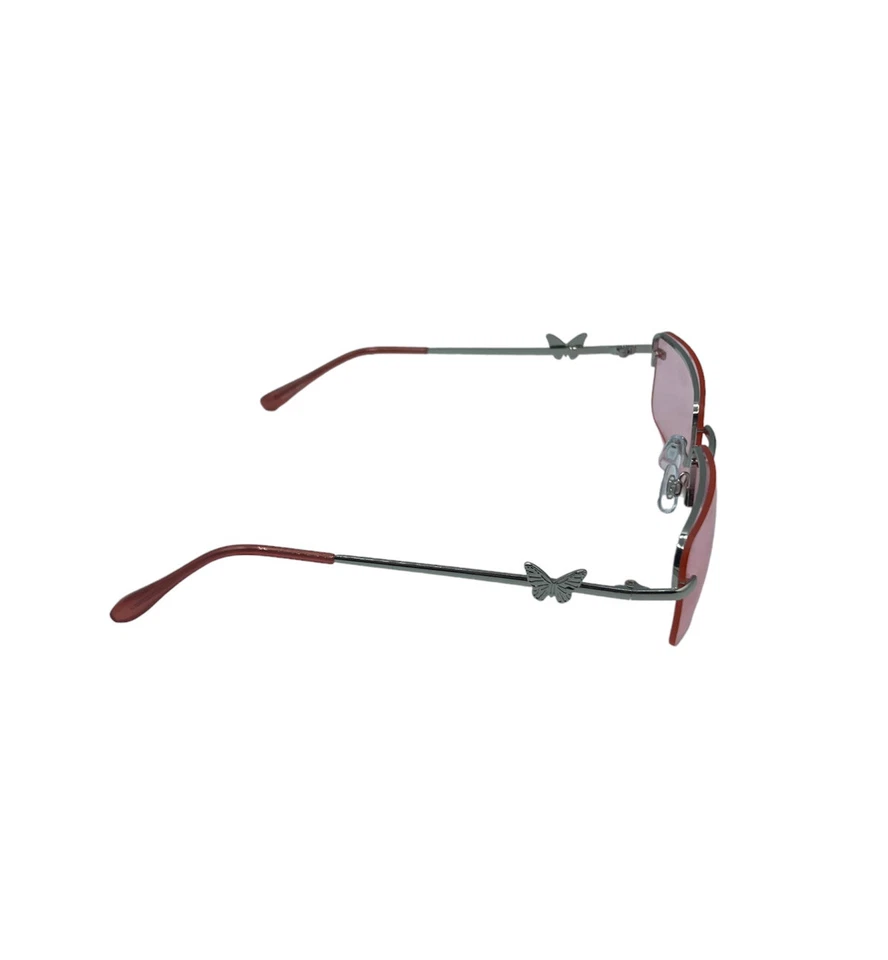 Женские солнцезащитные очки Caden 56 мм без оправы прямоугольные с акцентом бабочка - Изображение 4 из 4