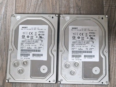 2xStück HGST SAS 4TB Festplatte/7200RPM/ Model HUS724040ALS640  