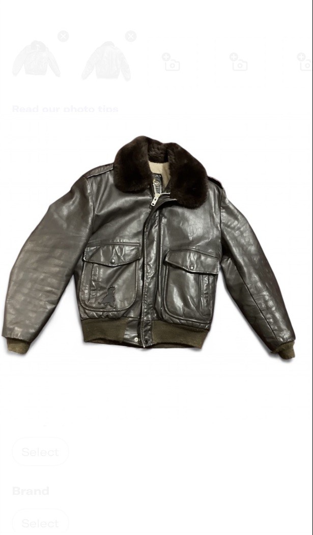 Vintage 70s Leather Pilot Jacket Patchwork Made I… - image 1