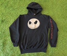 Nightmare Before Christmas Vintage Hoodie Jack Skellington Disneyland - SMALL