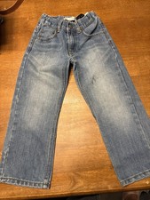 Levi's 505 Regular Boys Straight Fit Blue Light Wash Denim Jeans Size 5