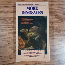 More Dinosaurs (VHS, 1986) Gary Owens Eric Boardman 80s Educational Video Tape