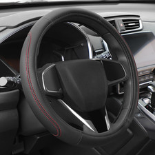 Steering Wheel Cover, Breathable Microfiber Leather Car Steering Wheel Protector