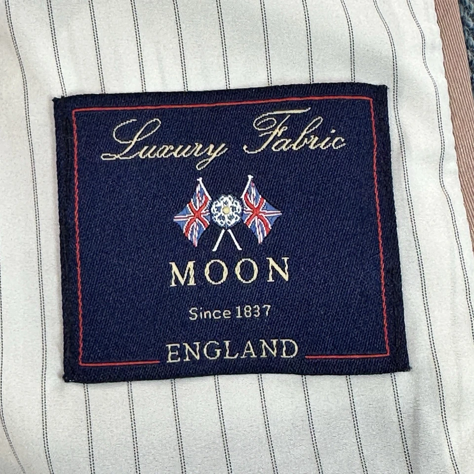 J. Crew Blue Herringbone Tweed Campbell Moon 羊毛学院风外套 0 码 — 第 2/4 张图片