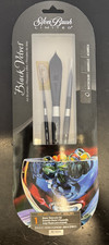 Silver Brush Black Velvet Watercolor Brush Set - Assorted, Set of 3
