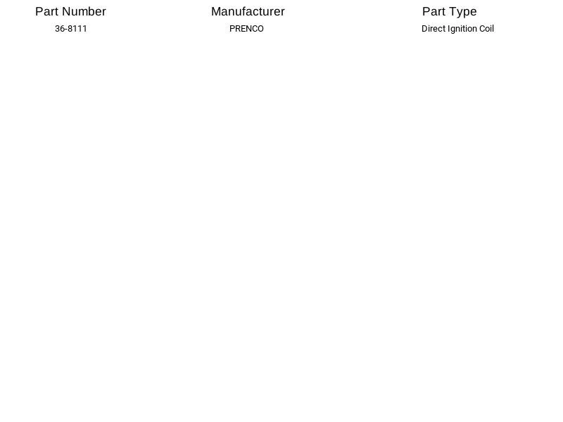 Bobina de encendido directo PRENCO 36-8111 para Toyota Lexus Sienna RX450h 2005-2017 Foto 3 de 4