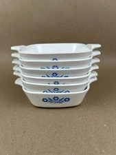 Vtg Corning Ware Cornflower Blue 6 PC Petite Pan Set P-41-B 500ml