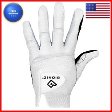 BIONIC Gloves Men's RELAXGRIP 2.0 Golf Glove, White And Black, S GFR2