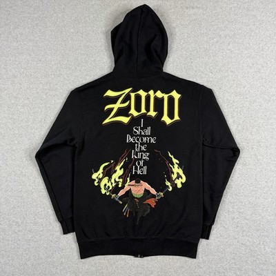 One Piece Roronoa Zoro King Of Hell Licensed Adult Zip Up Hoodie