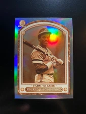 RICKEY HENDERSON Nice 2020 Bowman Chrome Refractor #FTF-RH Farm to Fame A's