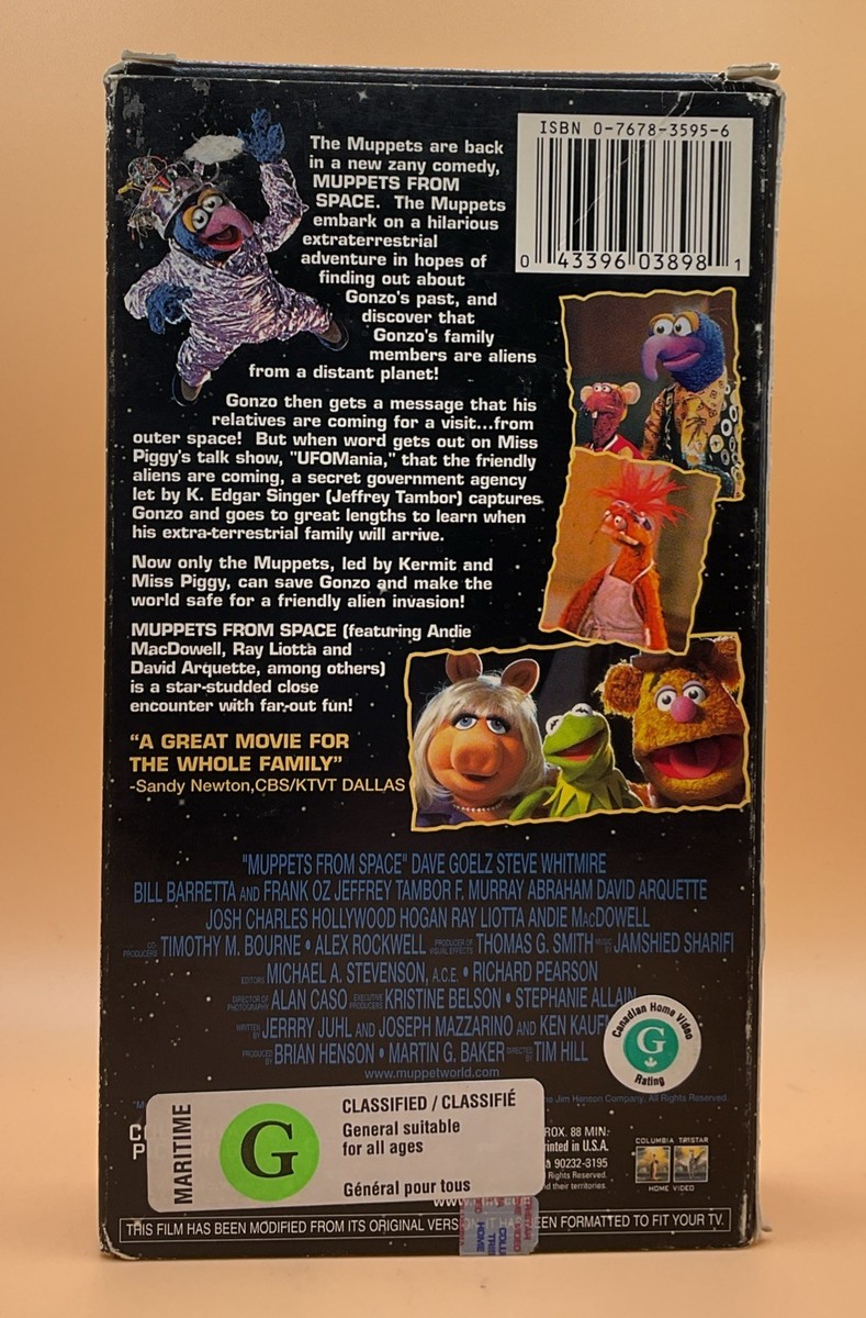 Muppets from Space VHS 1999 Slip Case Canadian Variant **Buy 2 Get