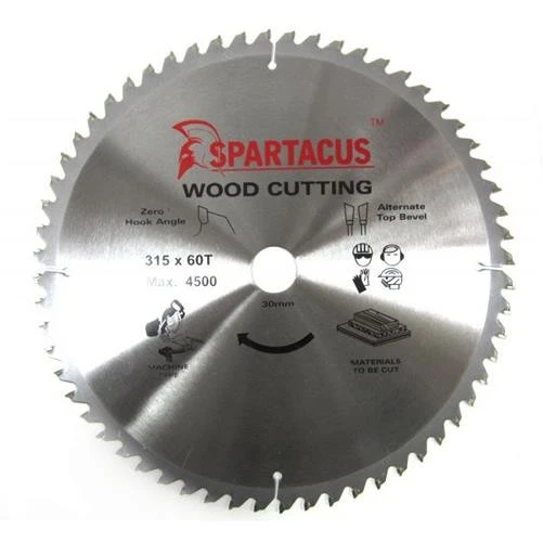 Spartacus Wood Cutting Saw Blade 315 mm x 60 Teeth x 30mm Fits Various Models - Image 1 of 1
