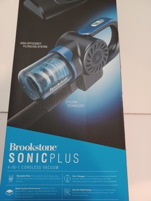 Brookstone 4-in-1  cordless Vacuum Bagless Multi-Surface Washable Filter NEW