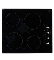 CDA HC6212FR 60cm 4 Zone Built-In Ceramic Hob With Knob Control NEW
