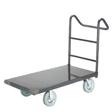 Platform Truck w/Steel Deck 8" Pneumatic Casters with Ergo Handle 48 x 24 1200