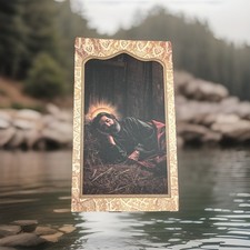 Holy Card 4.25” X 2.5” Catholic Saint Joseph Sleeping With Prayer