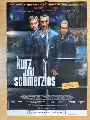 Filmposter * Kinoplakat * A1 * Kurz und schmerzlos * 1998 * Film von Fatih Akin