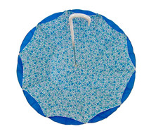 Liberty of London 60s Umbrella Lucite Handle Floral Blue White RARE