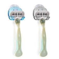 2x Razor Holder with Suction Cup - Self-Adhesive Shaver Wall Mount - Bathroom...