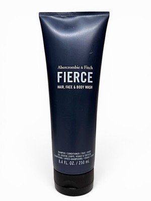 NEW RARE Abercrombie & Fitch FIERCE Hair, Face & Body Wash 8.4 oz Sealed