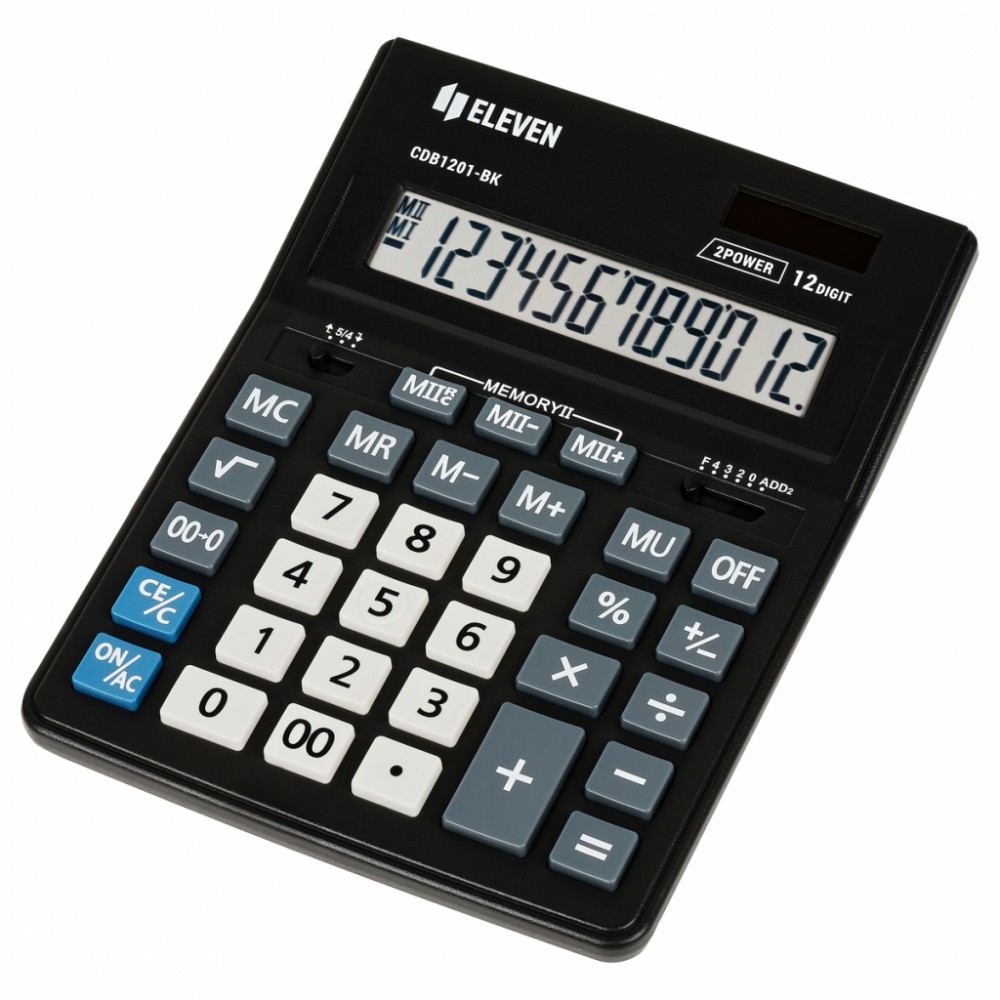 5904966860003 Офисный калькулятор CDB 1201BK black ELEVEN 5190₽