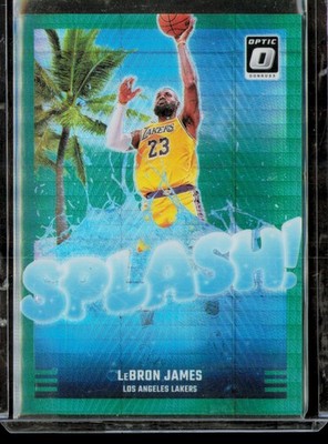 2024-25 Donruss Optic LeBron James Splash! Hyper Green #/249 #5