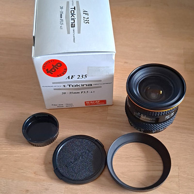 Tokina AF 235 20-35mm f/3,5-4,5 Zoomobjektiv Autofokus Nikon AI-AF 72mm