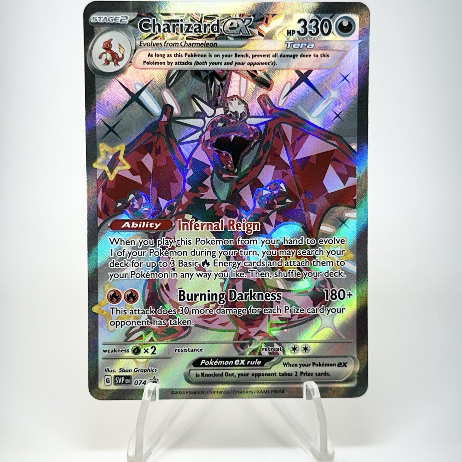Charizard EX 074 Scarlet & Violet Promo Pokemon TCG Card Near Mint