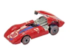 Hot Wheels Redline 1969 Ferrari 312P Flying Colors GUC with lots of road rash