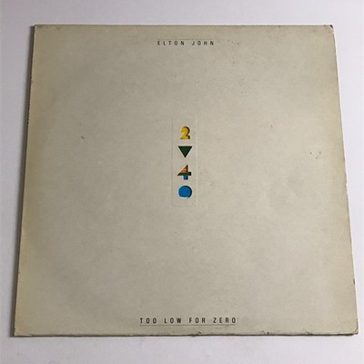 Elton John - Too Low For Zero LP Vinyl Record A1/B1 - HISPD 24 VG+/VG+
