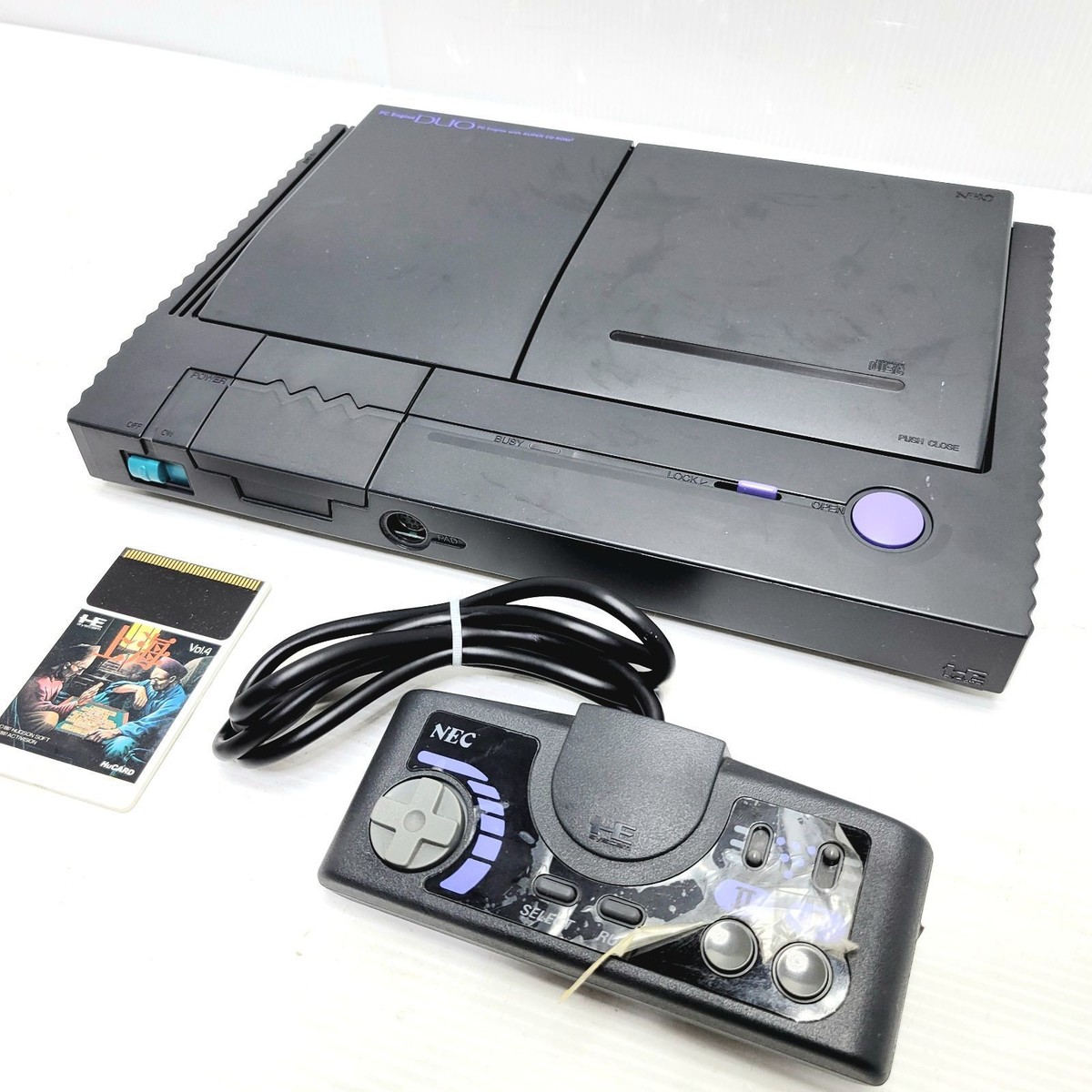 ジャンク NEC PC Engine DUO ブラック PCエンジン デュオ SUPER CD-ROM