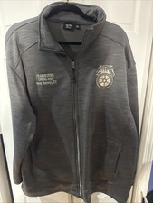 Teamsters Local 443 New Haven CT AWKA 2XL Mens Full Zip Jacket Union Made In USA